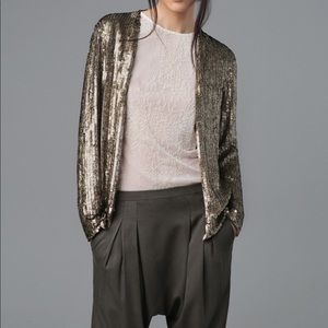 Zara sequin embellished knit Cardigan